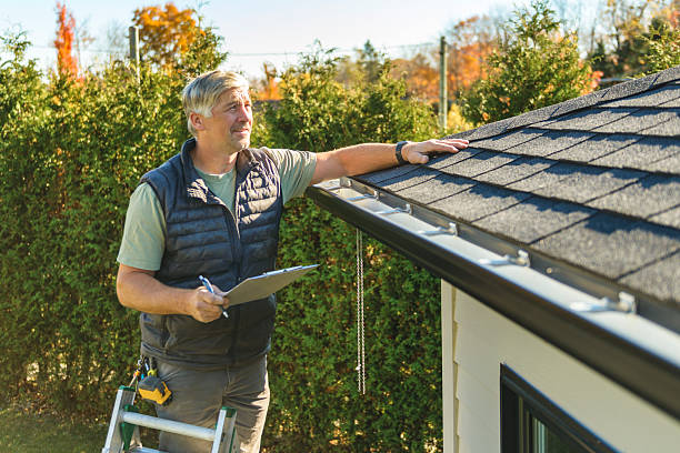 Professional Roof Inspection technician working in Brimfield, MA